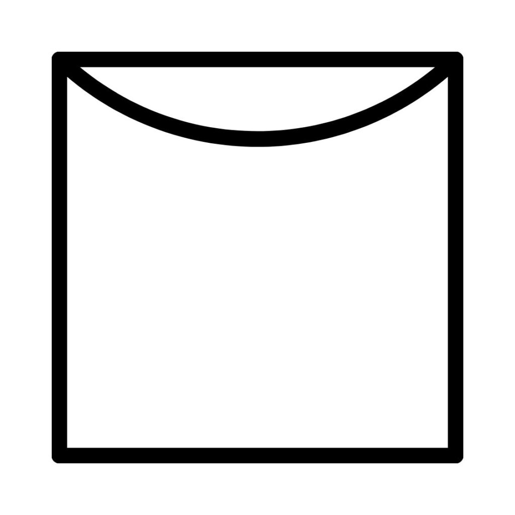 Pyykin pesuohjeen kuivausmerkintänä neliö, jonka yläosassa on kaari. Se tarkoittaa, että tekstiili ripustetaan kuivumaan pyykkinarulle tai pyykkitelineeseen.