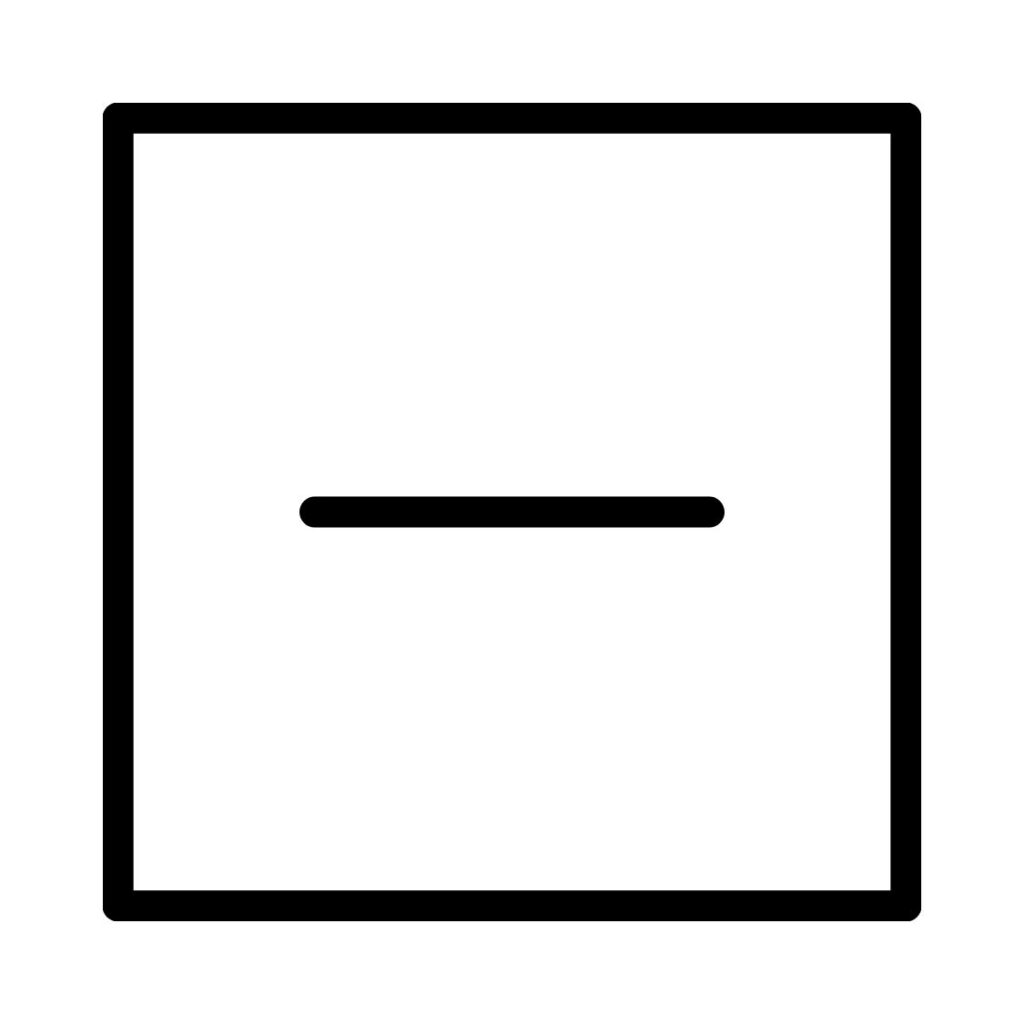 Pyykin pesuohjeen kuivausmerkintä neliö, jonka sisällä on viiva vaakatasossa. Se tarkoittaa kuivaamista tason päällä.